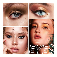 18-Color Chocolate Eyeshadow Palette Matte Glitter Shimmer Metallic Satin Finish