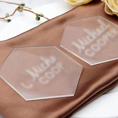 3pcs Acrylic Graffiti Drawing Board Set - Transparent Hexagonal