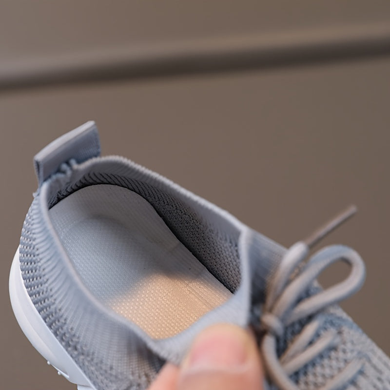 Solid Woven Shoes for Girls Lightweight Non-slip Sneakers All Seasons