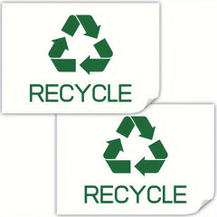 2pcs Garbage Classification Sign Stickers PVC Self-adhesive Recyclable Ide