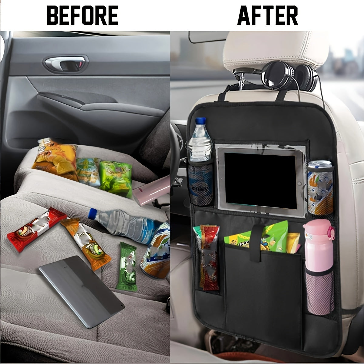 Car Seat Back Organizer Storage Bag Travel Accessories