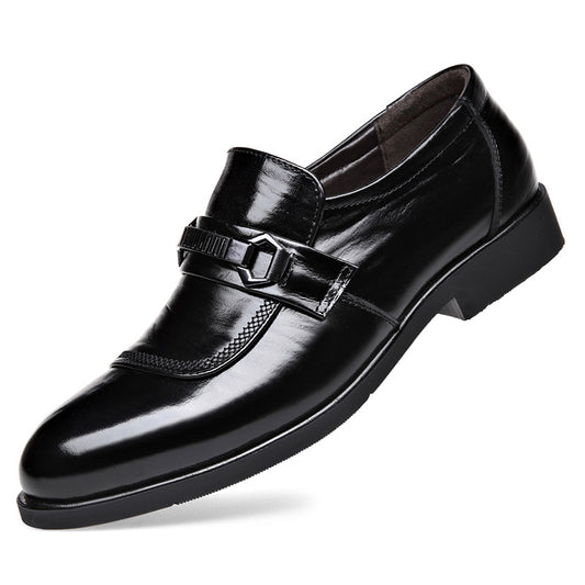 Formal Breathable Slip-On Derby Shoes for Wedding Business
