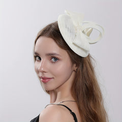 Mesh Flower Rhinestone Bridal Fascinator
