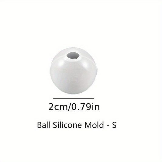 1pc Seamless 3D Sphere Resin Molds Large Round Ball Epoxy Resin Molds