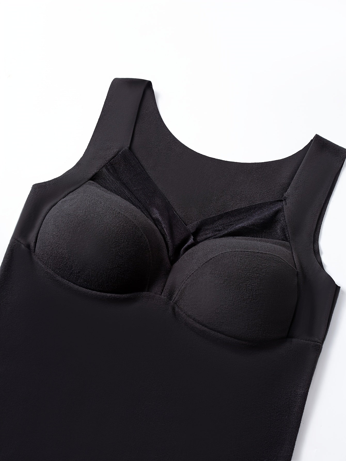 3pcs Mesh Thermal V-Neck Sleeveless Top Women's Lingerie