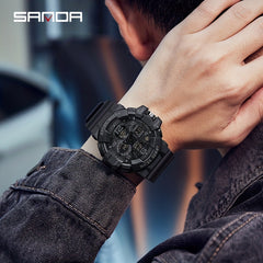 SANDA Men's Sports Watch Multifunction Glow