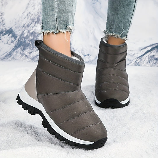 Non Slip Thickened Medium Tube Snow Boots Velvet Warm Shoes