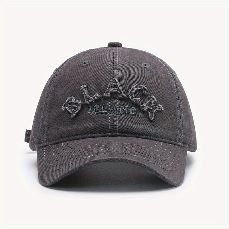 Classic Letter Patch Baseball Cap Unisex Vintage Dad Hats Lightweight Sunshade