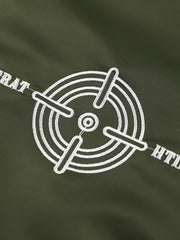 Embroidered Patch Men's Slim Fit Sports Jacket