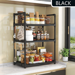 3 Layer Seasoning Rack Multifunctional Storage for Kitchen Countertop