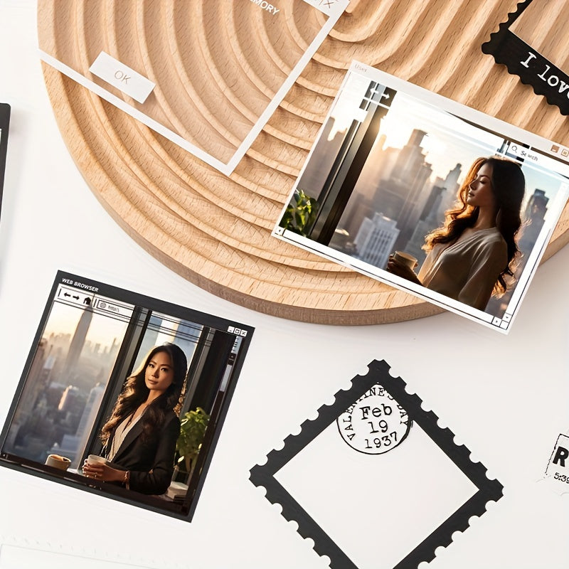 Vintage Inspired Photo Frame Stickers 15 Pack for DIY Craft Projects