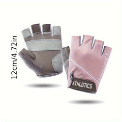 Breathable Half Finger Sports Gloves with Non Slip Grip