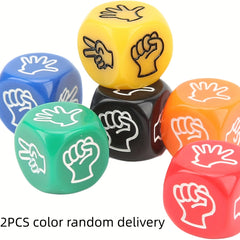 2Pcs Finger Guessing Dice Game Set for Adults & Kids