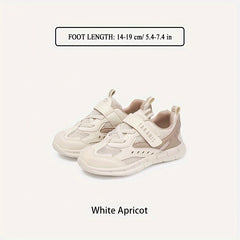 TARANIS Girls Low Top Mesh Sneakers Hook And Loop Fastener
