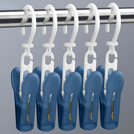 6pcs Windproof Clothes Pegs Drying Clip Travel Towels Hanger Laundry Clip