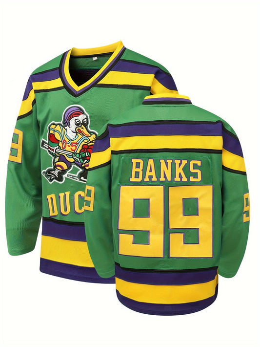 Men's Green Ice Hockey Jersey Christmas Series Retro Classic