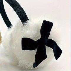 Festive Bow Earmuffs for Women