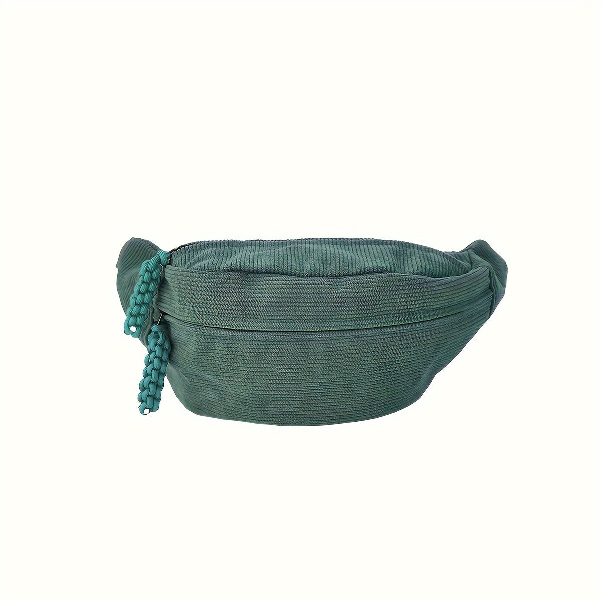 Women's Corduroy Waist Bag Outdoors Sports Chest Bag Lightweight Fanny Pack