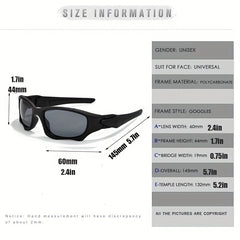 Wrap Around Sports Sunglasses UV400 Anti Glare Driving Cycling Fishing Glasses