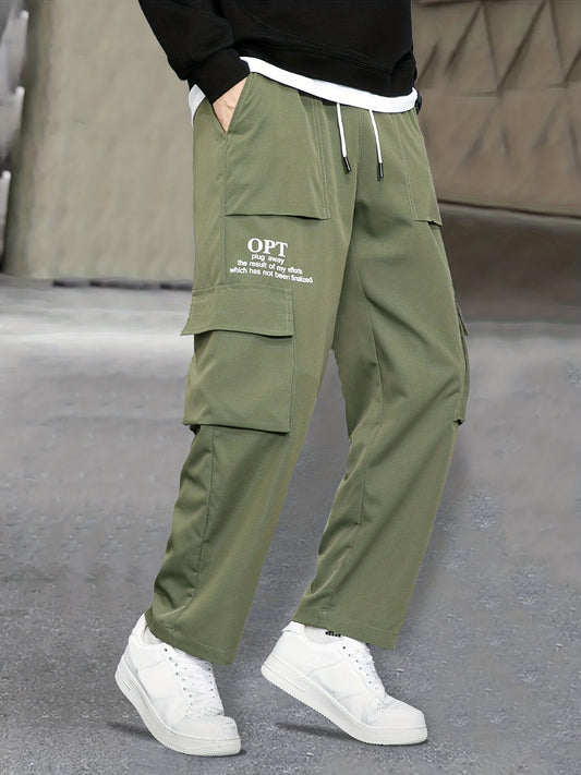 Men's Relaxed Fit Cargo Pants with Pockets