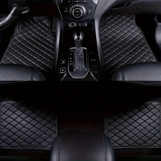 4pcs Universal Waterproof Car Foot Pads & Full Set Car Carpet
