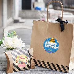 500pcs Birthday Happy Sticker Roll Gift Bag Lid Sticker For Gift Wrapping