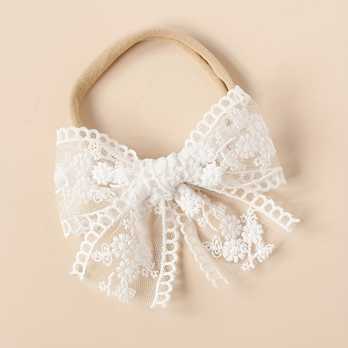 6pcs Baby Headbands Lace Bowknot Hairbands Hair Accessories For Baby Girls