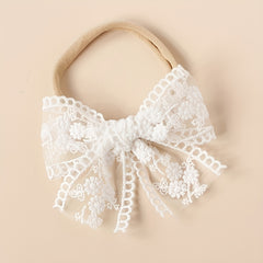 6pcs Baby Headbands Lace Bowknot Hairbands Hair Accessories For Baby Girls