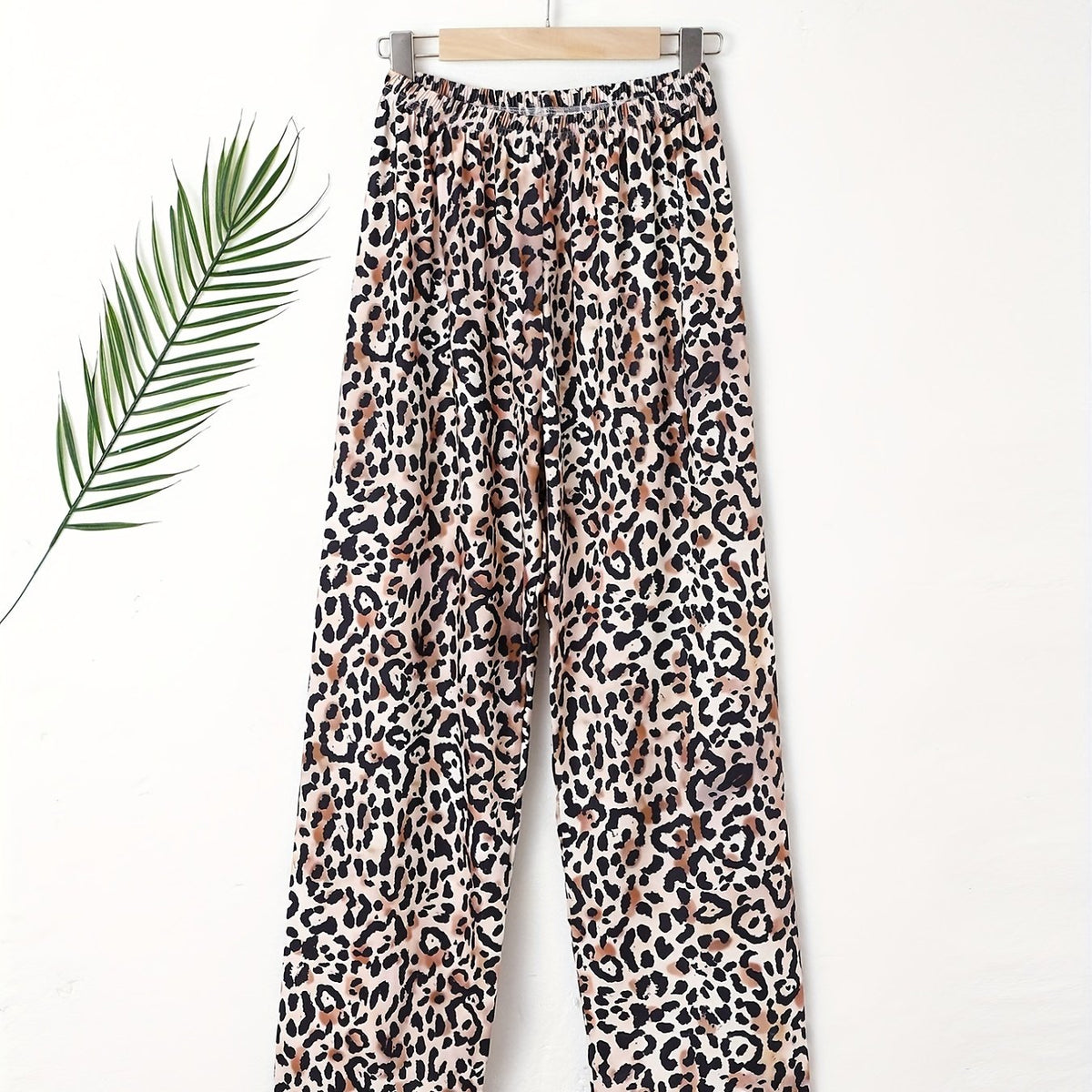 Leopard Print Loose Sleep Pants Women's Sleepwear