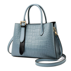 Crocodile Pattern Crossbody Bag Zipper Purse for Work