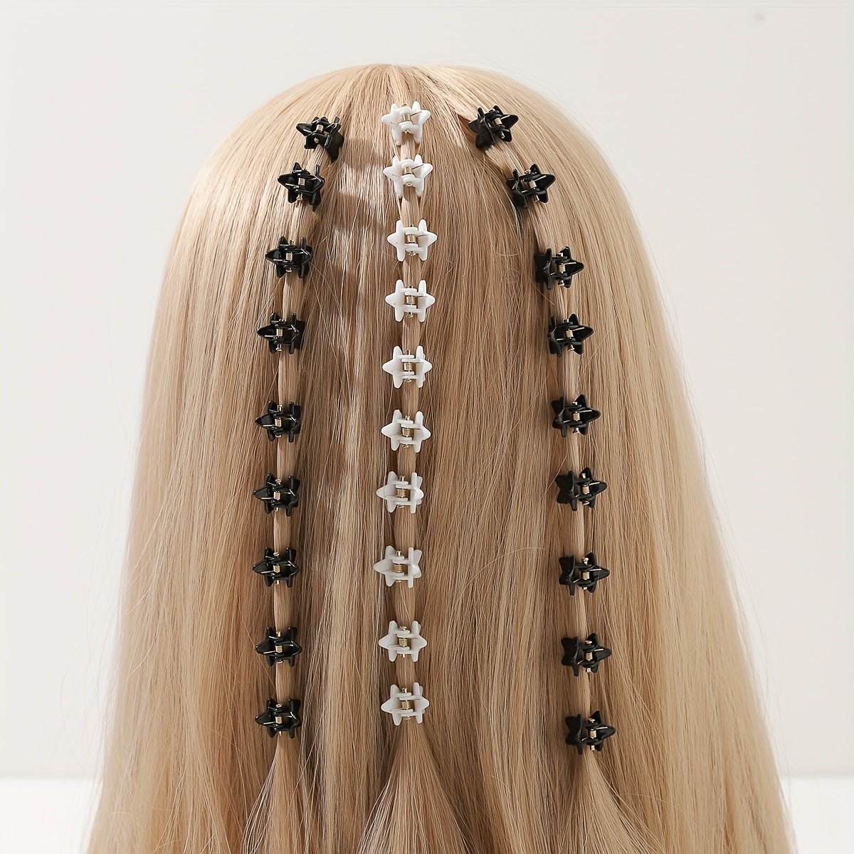 100pcs Mini Star Shaped Hair Claw for Women Girls Hair Clip