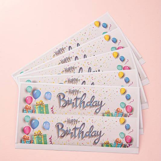 10pcs Birthday Water Bottle Stickers for Parties & Celebrations