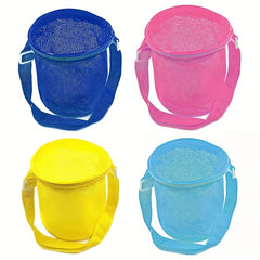 Kids Mesh Shell Storage Bag for Beach Sand Toys