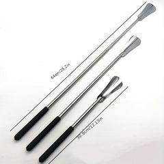 1pc Stainless Steel Retractable Shoehorn Long Shoe Puller
