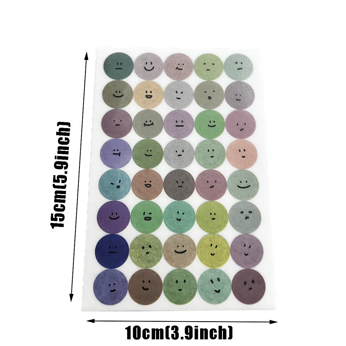 DIY Journal Note Decoration Lovely Round Face Stickers - 9.91-14.99 cm