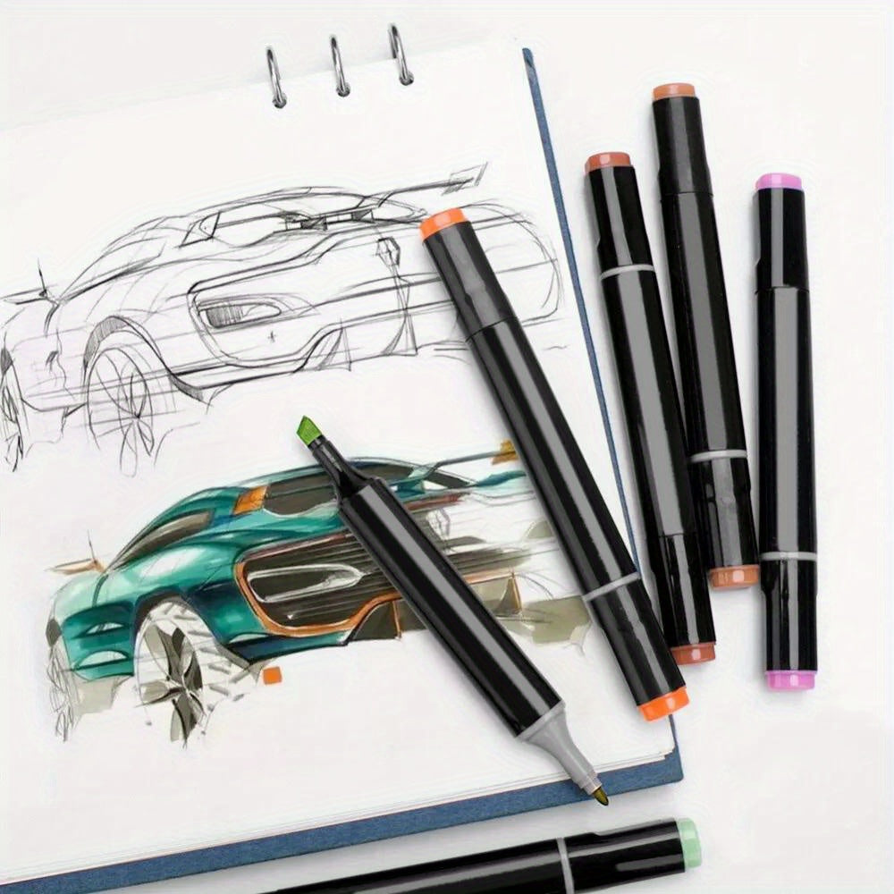 80 Marker Set Twin Tip Alcohol Sketch Marker for Artists & Beginners