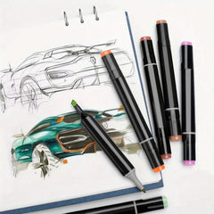 80 Marker Set Twin Tip Alcohol Sketch Marker for Artists & Beginners