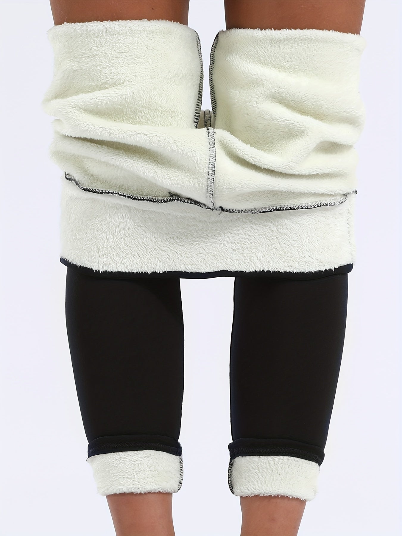 Plush Lined Tummy Control Thermal Pants Women's Underwear