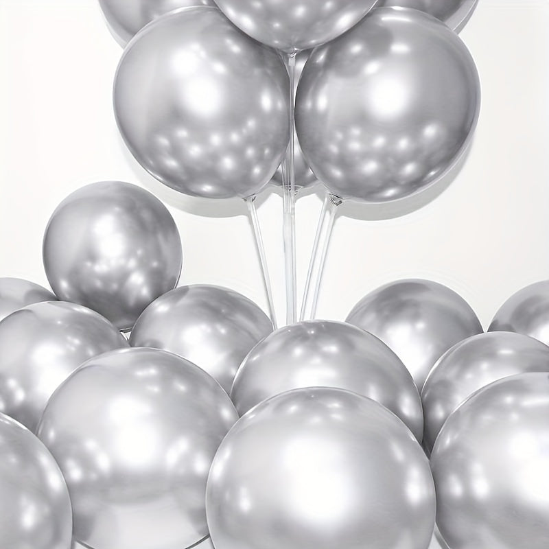 20pcs Thick Metal Latex Balloons for Parties and Decor