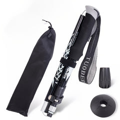 Telescopic Aluminum Hiking Poles Folding Crutches
