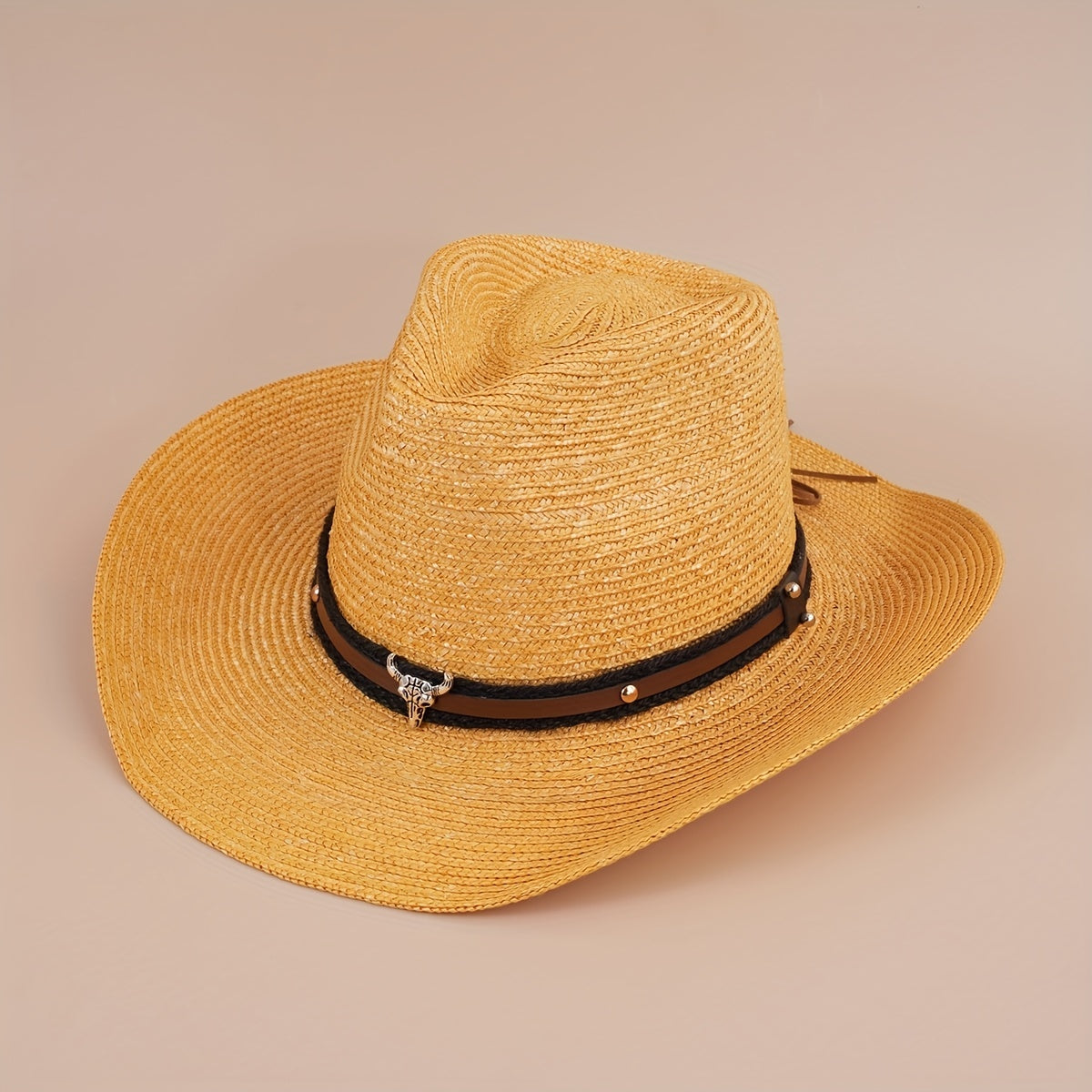 Cowboy Straw Hat Summer Sun Protection Jazz Large Brim Beach Hat