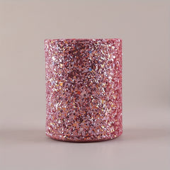 Glitter Makeup Brush Holder Sequin Decor Pencil Cup - Desk Organizer Cup