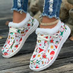 Women's Christmas Tree Snow Boots - Warm & Comfortable