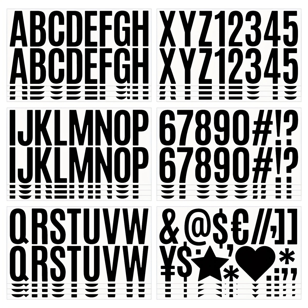 Vibrant 2.5 Boho Letter & Number Stickers Self Adhesive