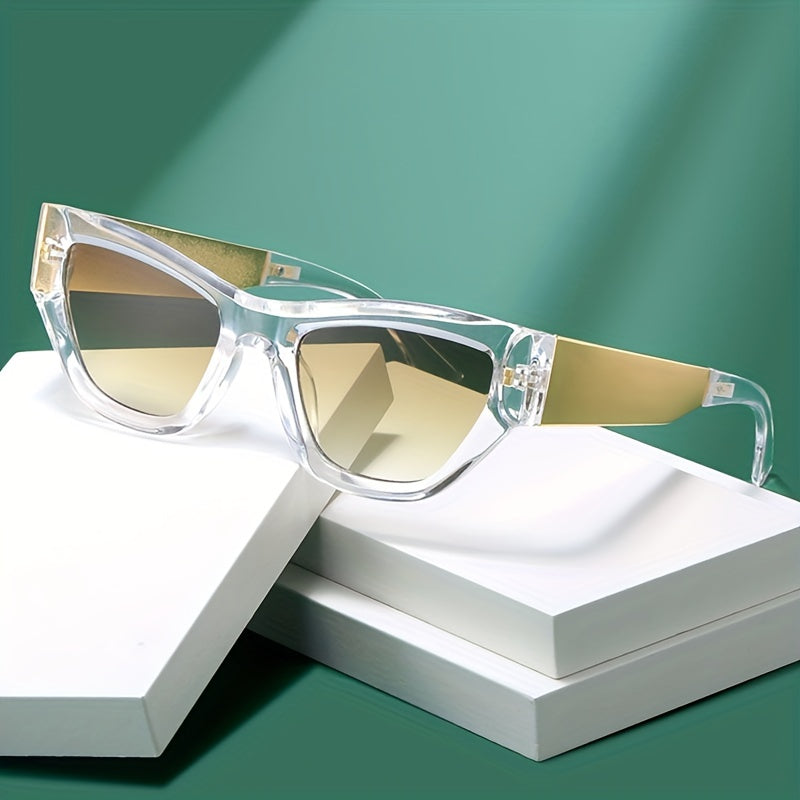 Y2K Cat Eye Sunglasses Unisex Jelly Block UV400