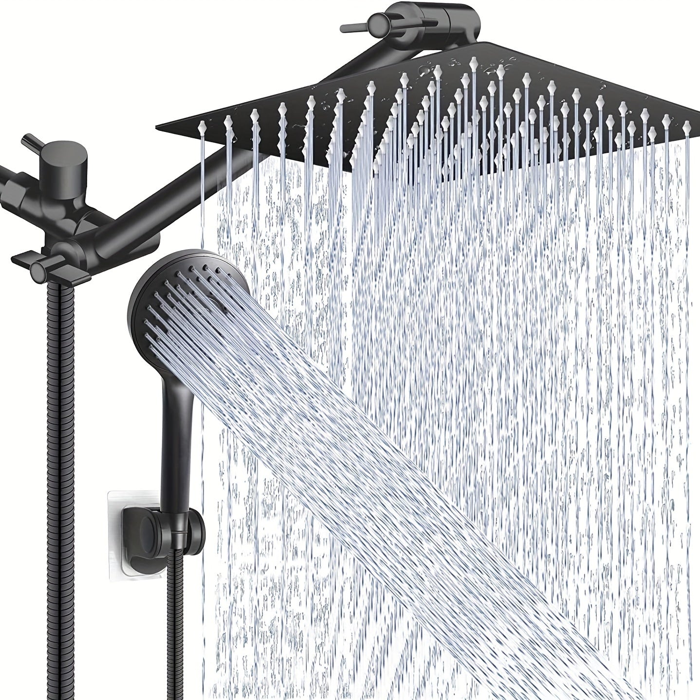 High Pressure Shower Head Combo with Extension Arm
