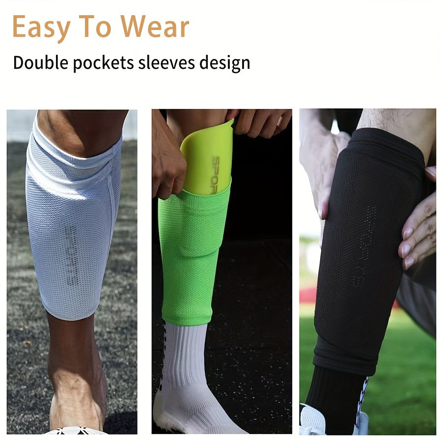 Football Soccer Socks & Shin Guards Set