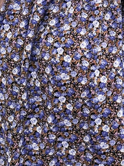  Boho Dress Women's Plus Ditsy Floral Print Ruffled Cap Sleeve Dress