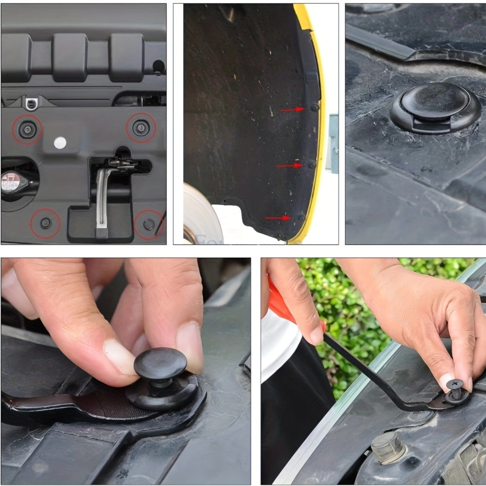 725pcs Auto Fastener Clips Car Body Push Retainer Pin Rivet Bumper Door Trim Pan