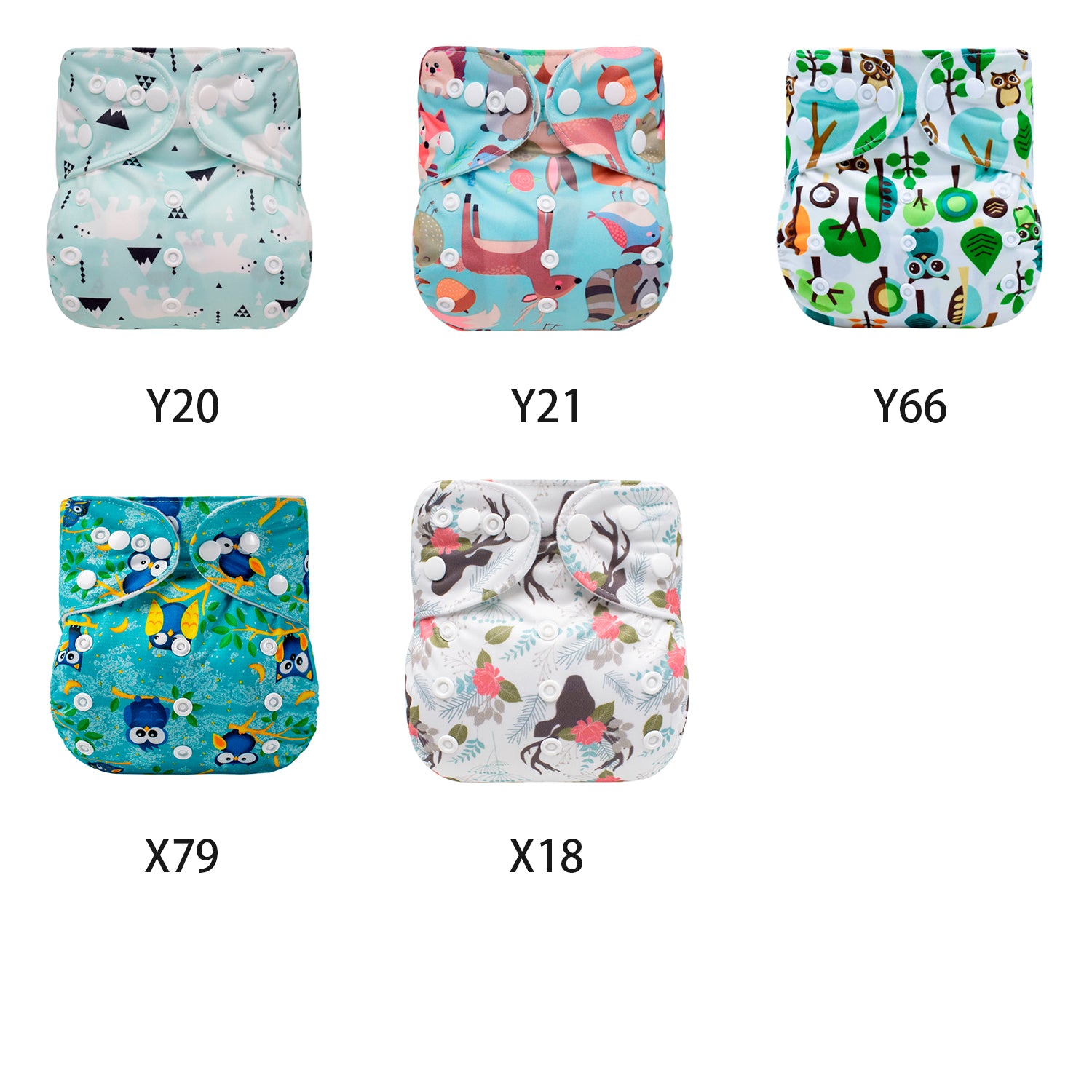 Mumsbest Washable Reusable Cloth Diaper for 3-15kg Baby